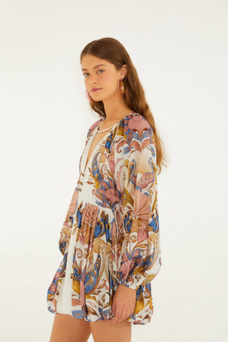 Sea Garden Mini Bubble Dress