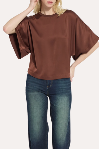 Ginger Mix-Media Dolman Tee