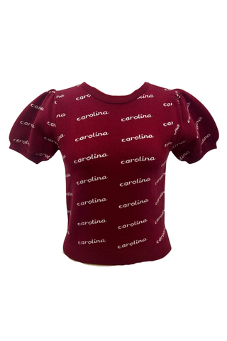 Slanted State Script Game Day Sweater Top Carolina