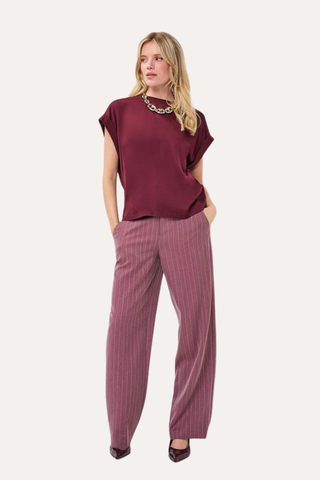 T-Shirt Roll Up Sleeve Satin