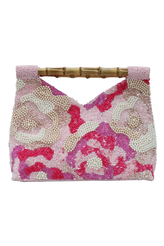 Pink & Pearls Beaded Purse