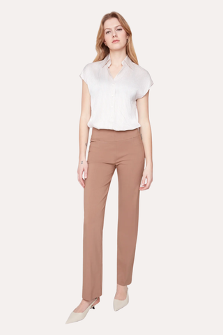 Pull-On Straight Leg Pants