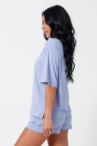 Boyfriend Tee Set - Lavender