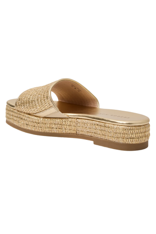 Bay Flatform - Metallic Raffia