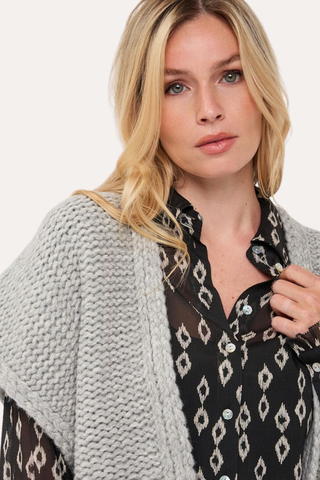 Cardigan Gilet - Light Grey