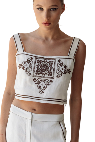 Embellished Shell Top