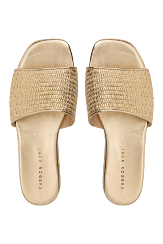 Bay Flatform - Metallic Raffia