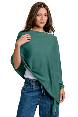 Eden II Poncho - Ocean Teal