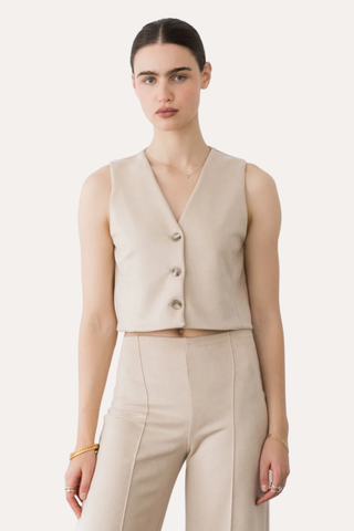 Stretch Suede Vest