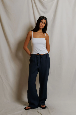 Lorana Linen Drawstring Pant