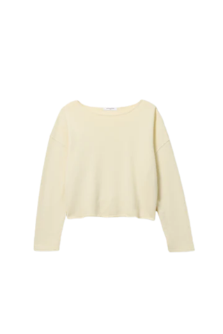 Briana French Terry Top - Custard