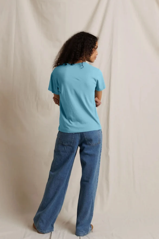 Cotton SS Boxy V-Neck Tee