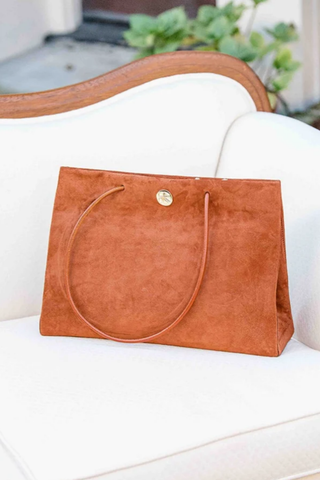 Tina Brown Suede Handbag