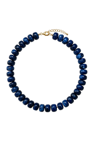 Navy Blue Orbit Necklace