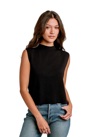 Betty Solid Top - Black
