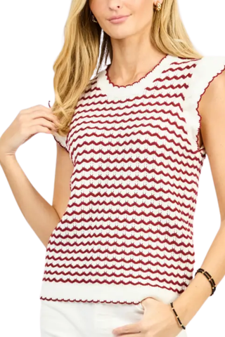 Sweater Oakley - White/Maroon