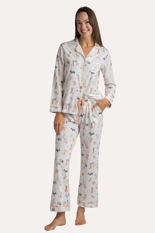 Spooky Pups Organic Cotton Knit Pajama Set