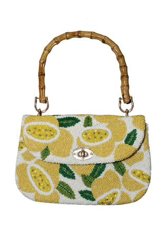 Lemons Beaded Purse