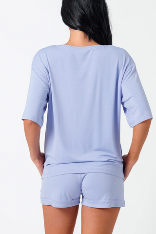 Boyfriend Tee Set - Lavender