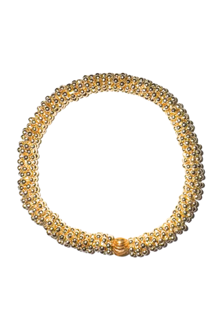 Medium Gold Daisy Bead Bracelet