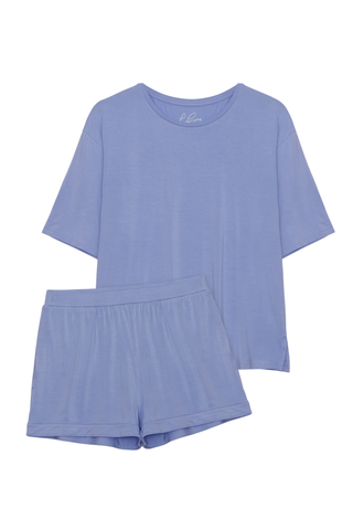Boyfriend Tee Set - Lavender