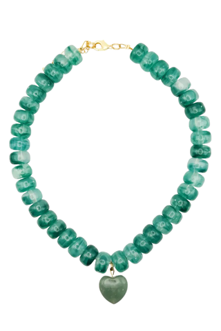 Green Heart Pendant Necklace