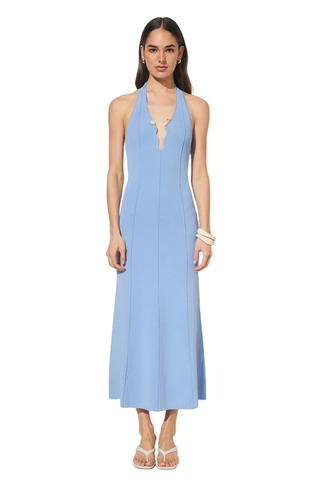 Nile Knit Dress Powder Blue