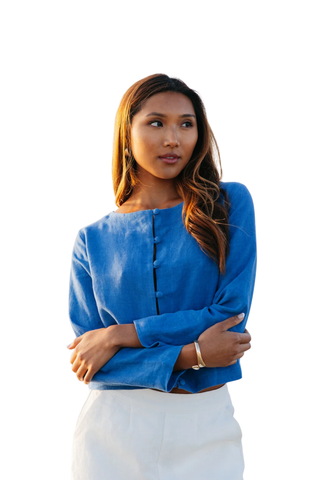 Bessette Cardigan - Blue