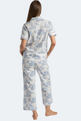 Charleston Toile Cotton Swiss Dot Crop Set