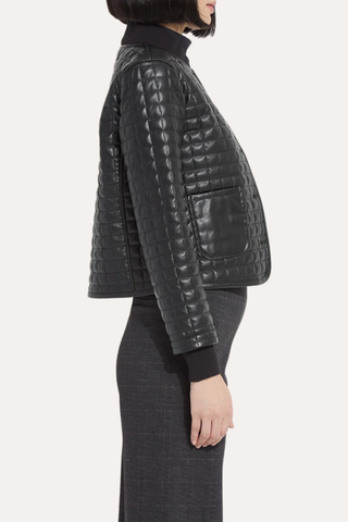 Agnes Quilted Vegan Leather Jacket