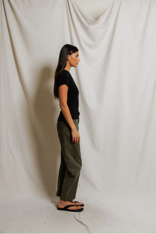 Suri Rib Cap Sleeve Tee