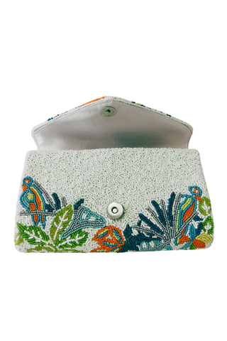 Tropical Beaded Clutch