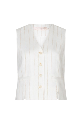 Gilet Short Linen