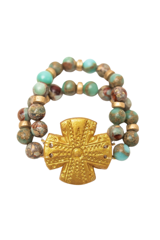 Aqua Terra Jasper with Rachel Cross Bracelet