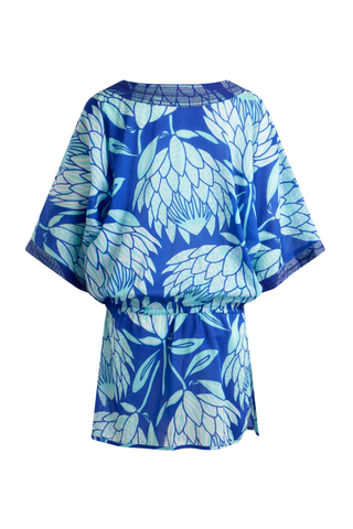 Drop Waist V-neck Short Kaftan