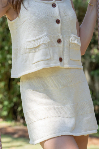 Wrap Skort - Bianca Stripe