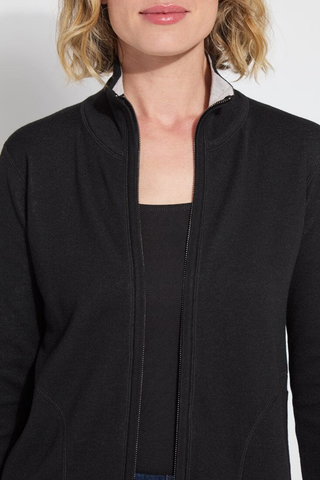 Reversible Cashmere Zip Up Cardigan