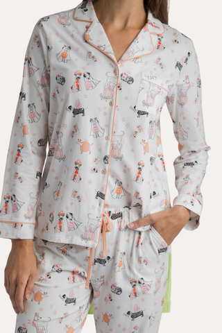 Spooky Pups Organic Cotton Knit Pajama Set