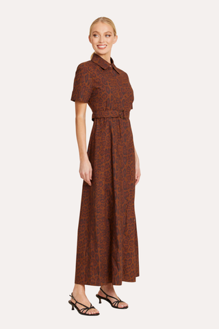 Poplin Leopard Dress