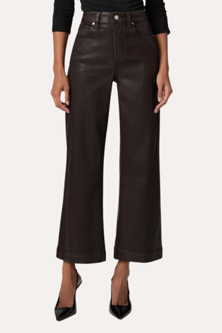 Anessa Wide Leg Jean - Chicory Coffee Luxe Coating