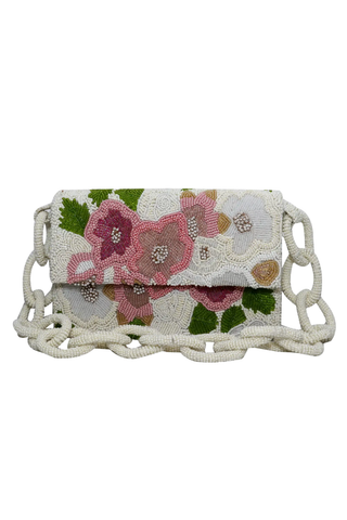 Flower Beaded Purse