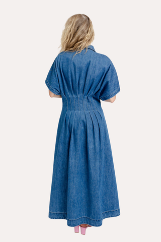 Denim Shirt Maxi Dress
