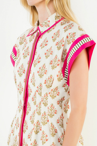 Floral and Stripe Dress