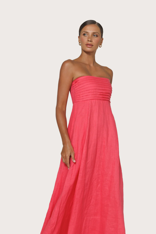 Talia Linen Maxi Dress