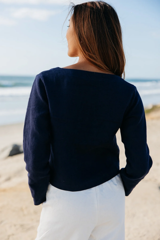 Bessette Cardigan - Navy