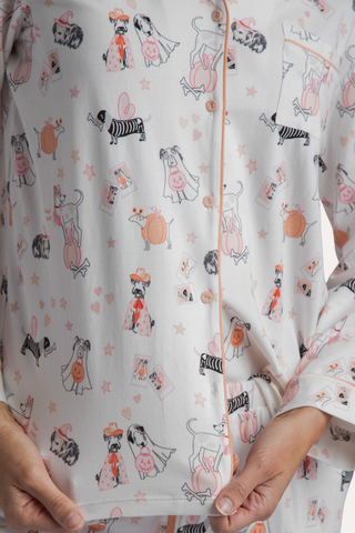 Spooky Pups Organic Cotton Knit Pajama Set