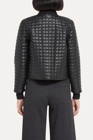 Agnes Quilted Vegan Leather Jacket