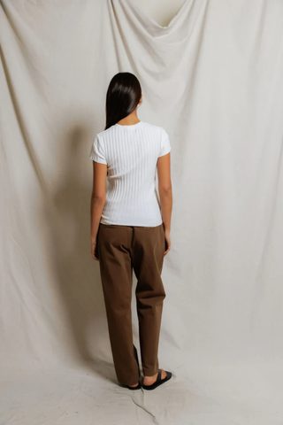 Suri Rib Cap Sleeve Tee