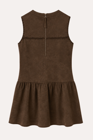 Embroidered Ruffle Shift Dress