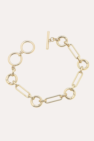 Bella Multi-Charm Toggle Bracelet Base In Shiny Gold